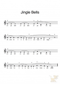 Bladmuziek/sheet music - Jingle Bells